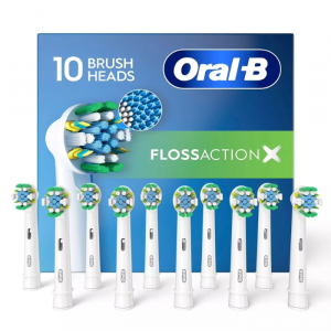 Oral-B FlossAction Electric Toothbrush Replacement Brush Heads (10 Count)