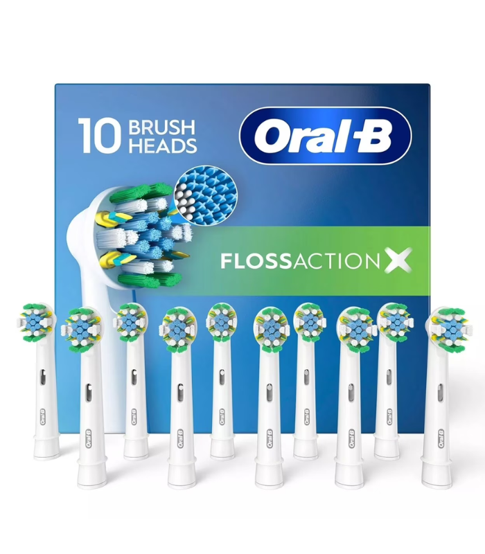 Oral-B FlossAction Electric Toothbrush Replacement Brush Heads (10 Count)